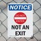 Signmission Not An Exit, 7 in W x Rectangle, Plastic OS-2PACK-NS-P-710-V-15167 - alternate 2